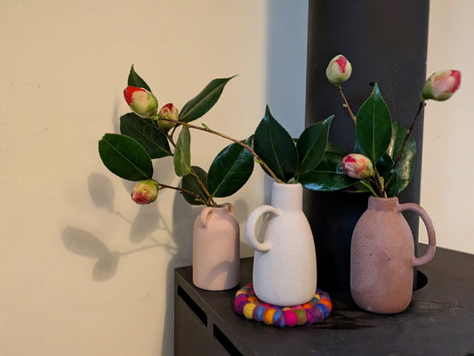 Camellia table posies